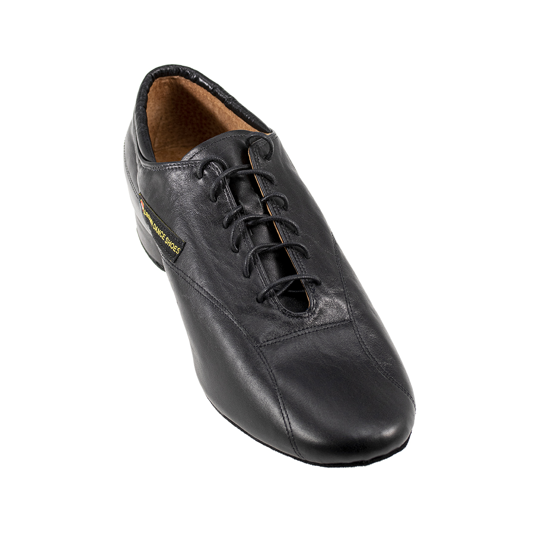 Men latin black fabric dance shoes 517L-1
